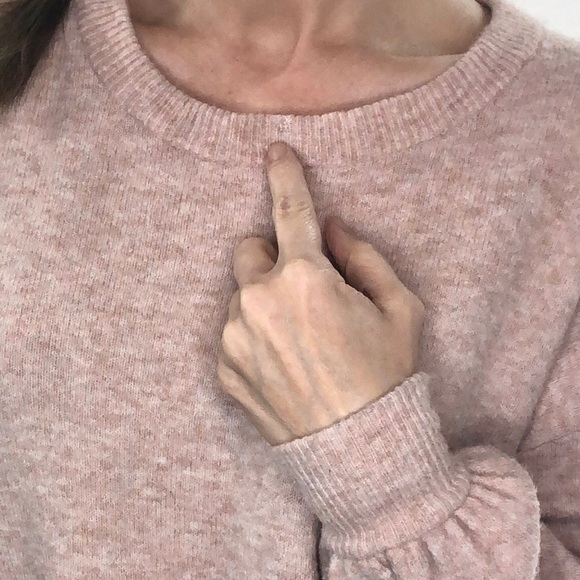 Madewell Wool Alpaca Sweater Sz XXS Oversized Pullover Balloon Sleeve Crewneck - Picture 9 of 9